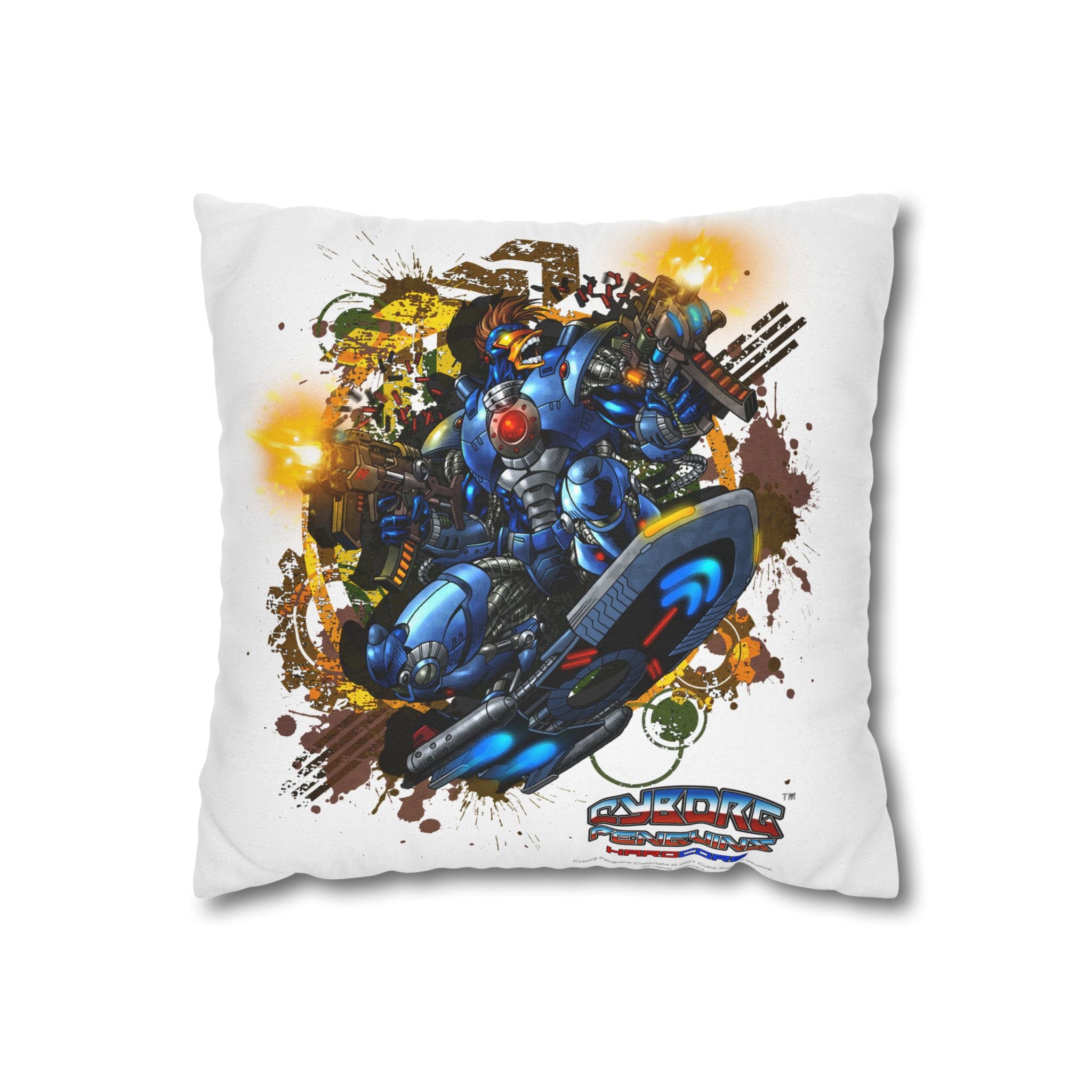 Spun Polyester Square Pillowcase