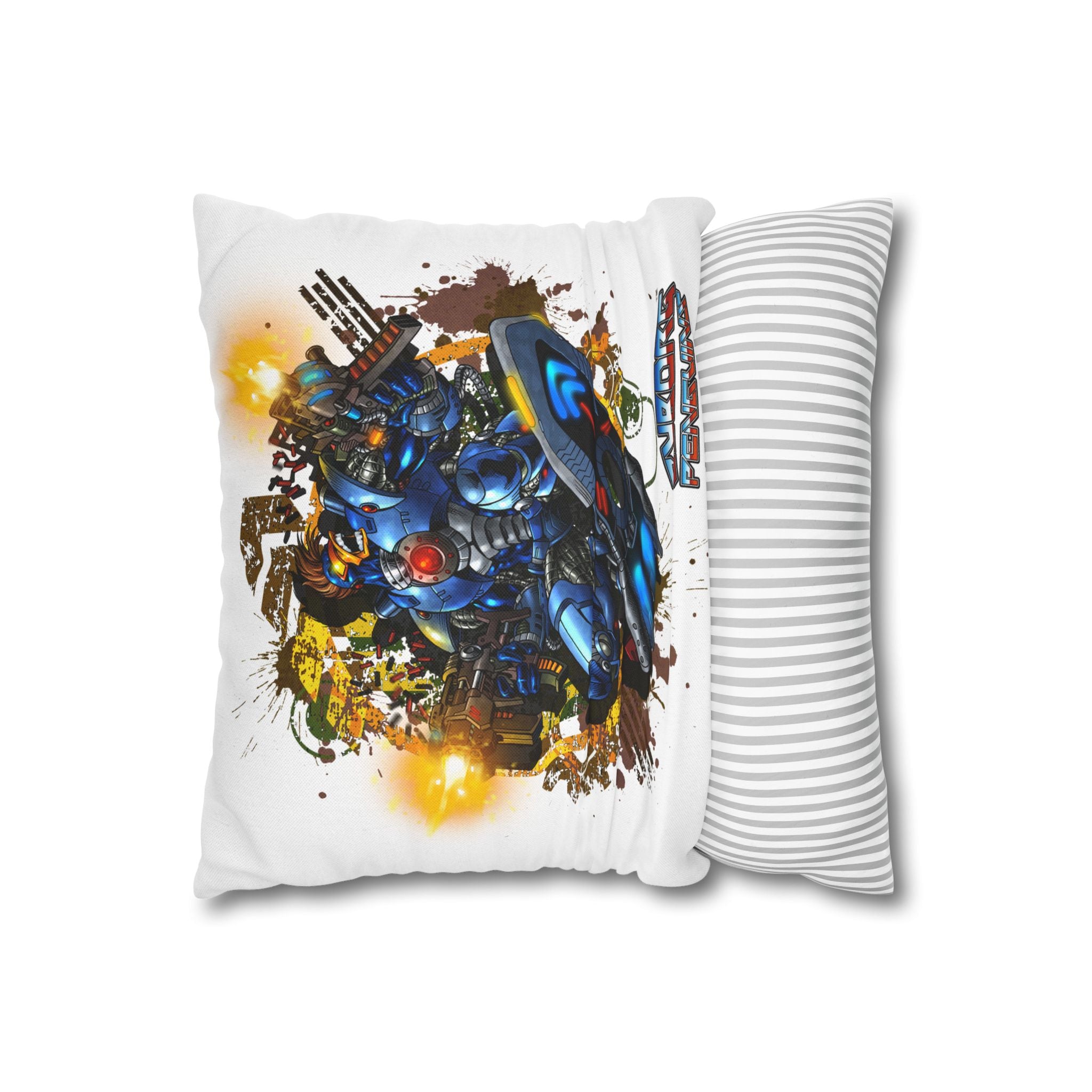 Spun Polyester Square Pillowcase
