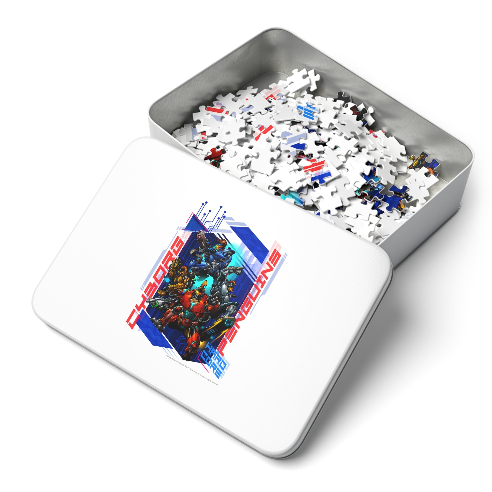 Jigsaw Puzzle with Tin