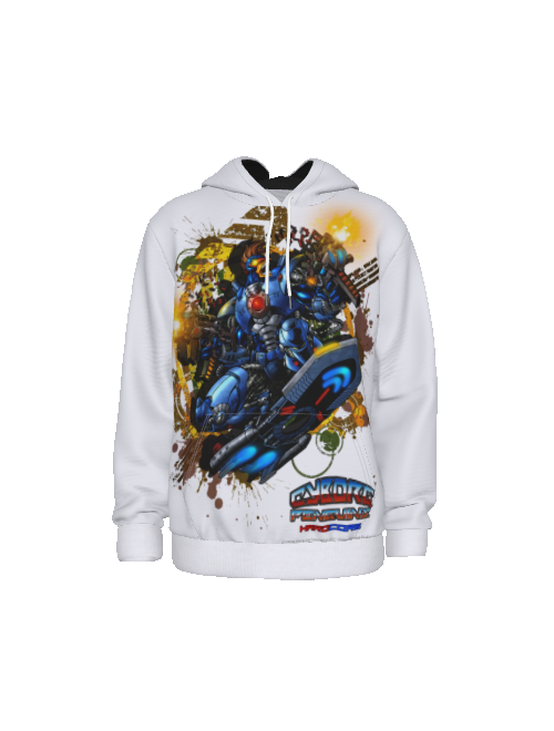 CHINSTRAP ACTION HOODIE White