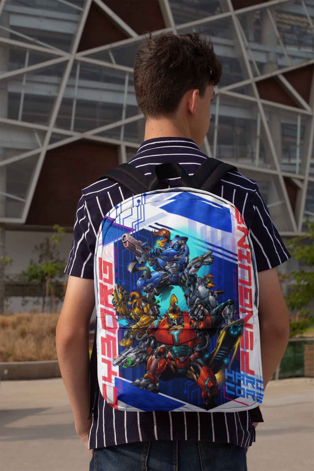 Cyborg Penguins Group Backpack