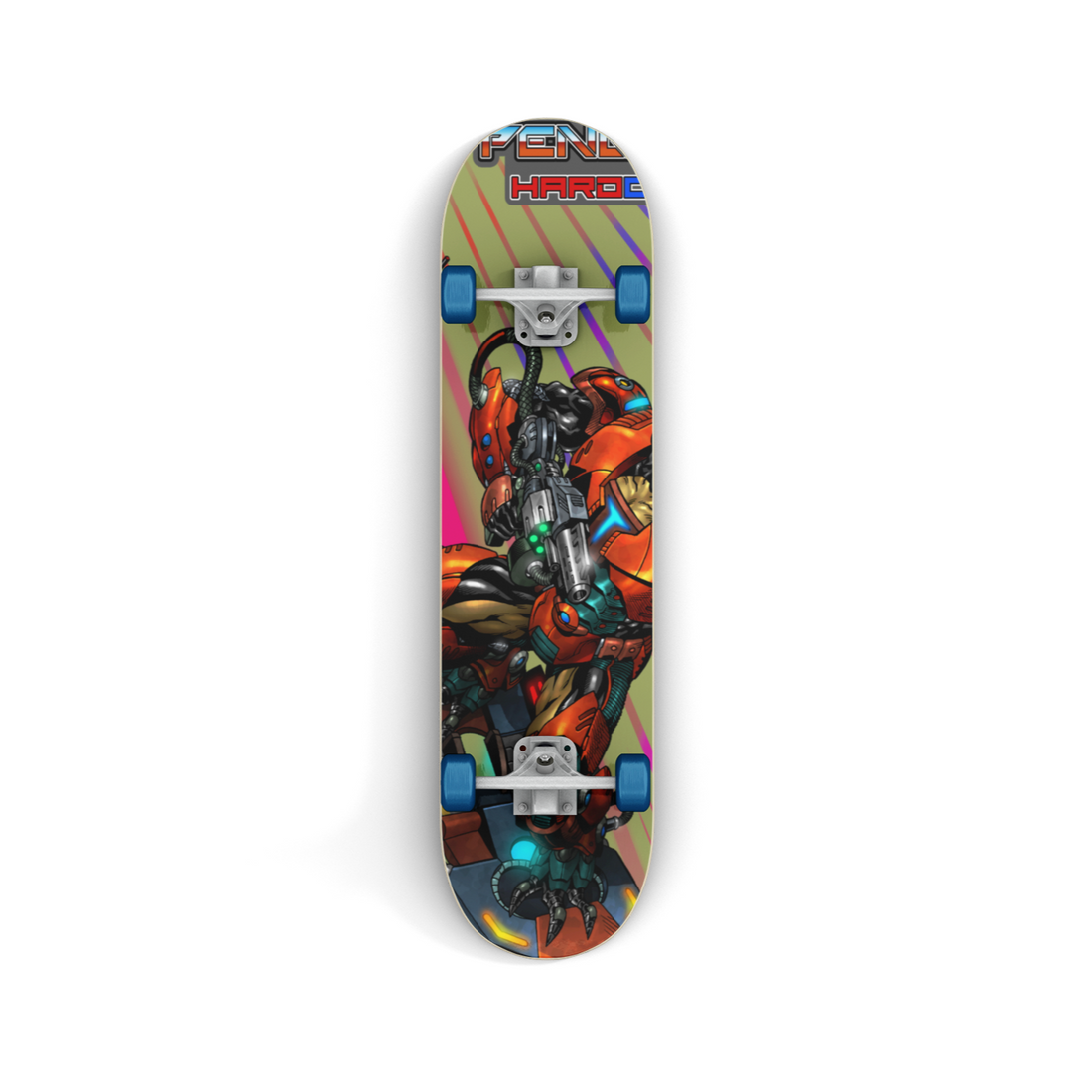 Crimson Mecha Skateboard