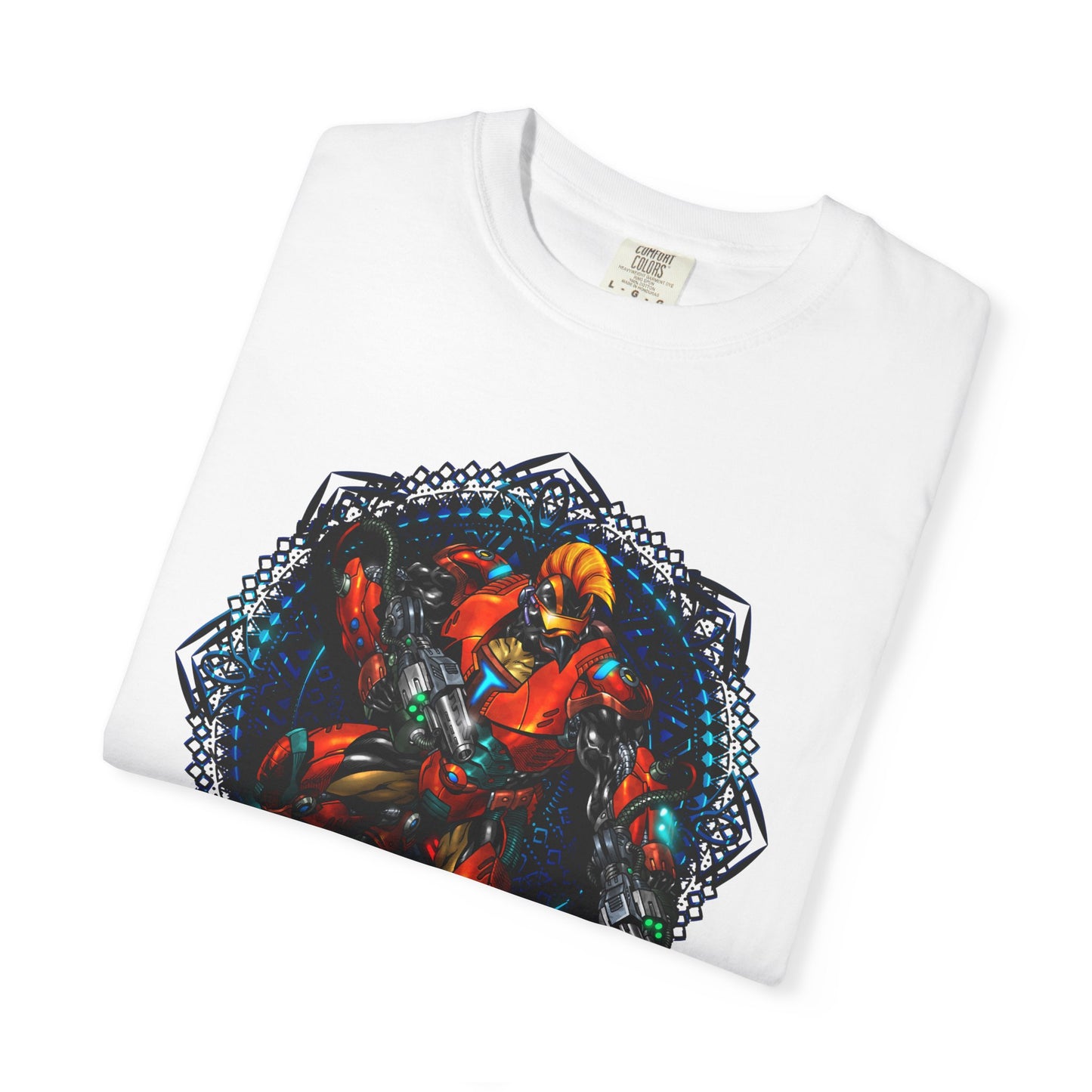 TIDALWAVE T-Shirt — Abstract Floral Geometric Graphic Tee (Bold Color Burst)