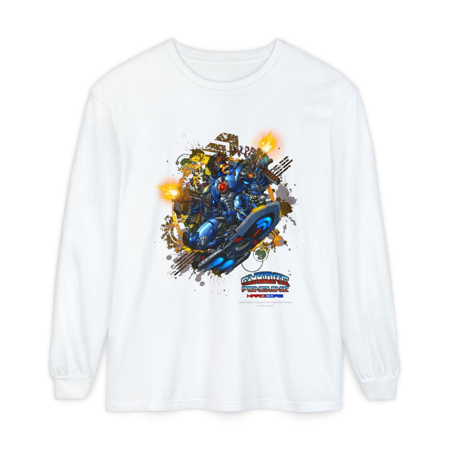 CHINSTRAP  Battle Front Long Sleeve T‑Shirt