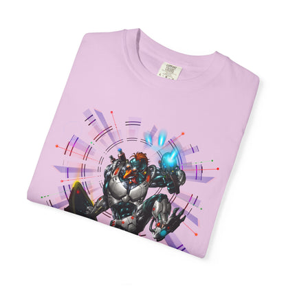 FROSTBYTE Purple haze Graphic T-Shirt — Futuristic Mecha Skateboard Tee