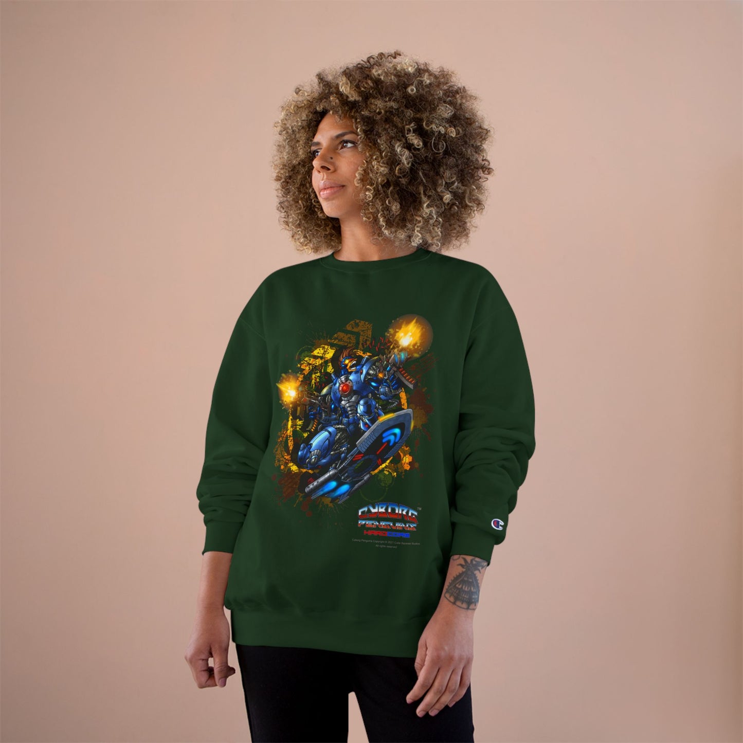 CHINSTRAP  Action Sweatshirt — Superhero City Battle Crewneck