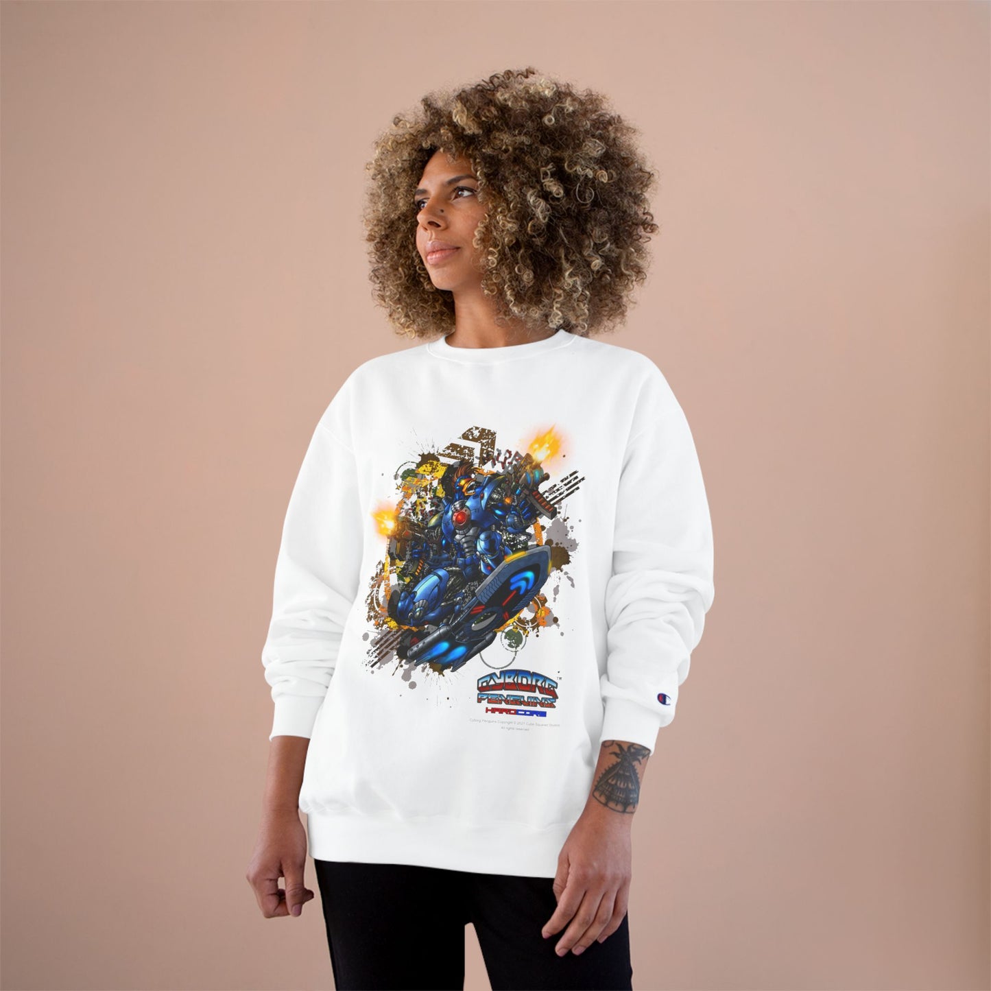 CHINSTRAP  Action Sweatshirt — Superhero City Battle Crewneck