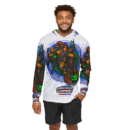 IQ All Over Print Mech Warrior Graphic Hoodie