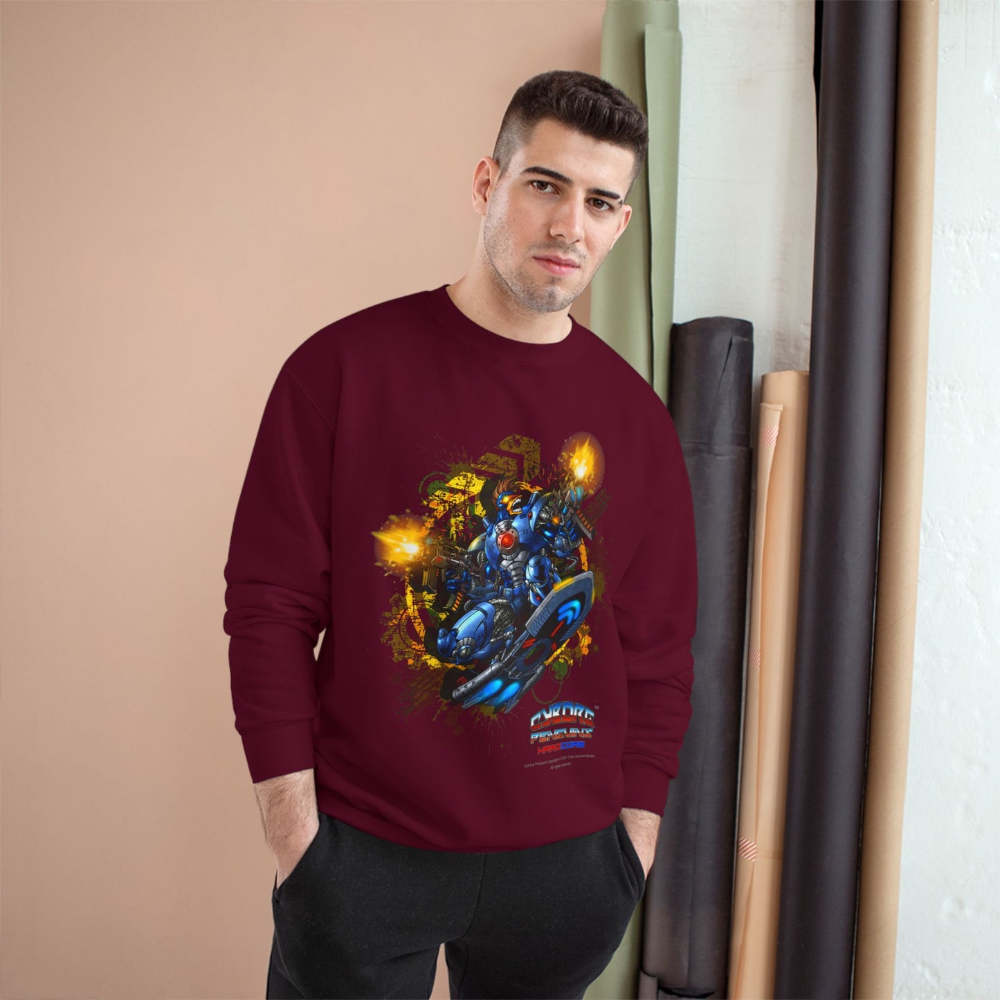 CHINSTRAP  Action Sweatshirt — Superhero City Battle Crewneck