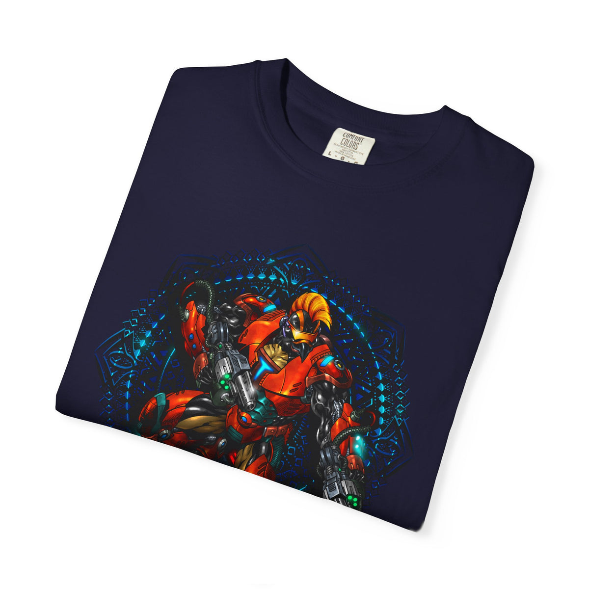 TIDALWAVE T-Shirt — Abstract Floral Geometric Graphic Tee (Bold Color Burst)