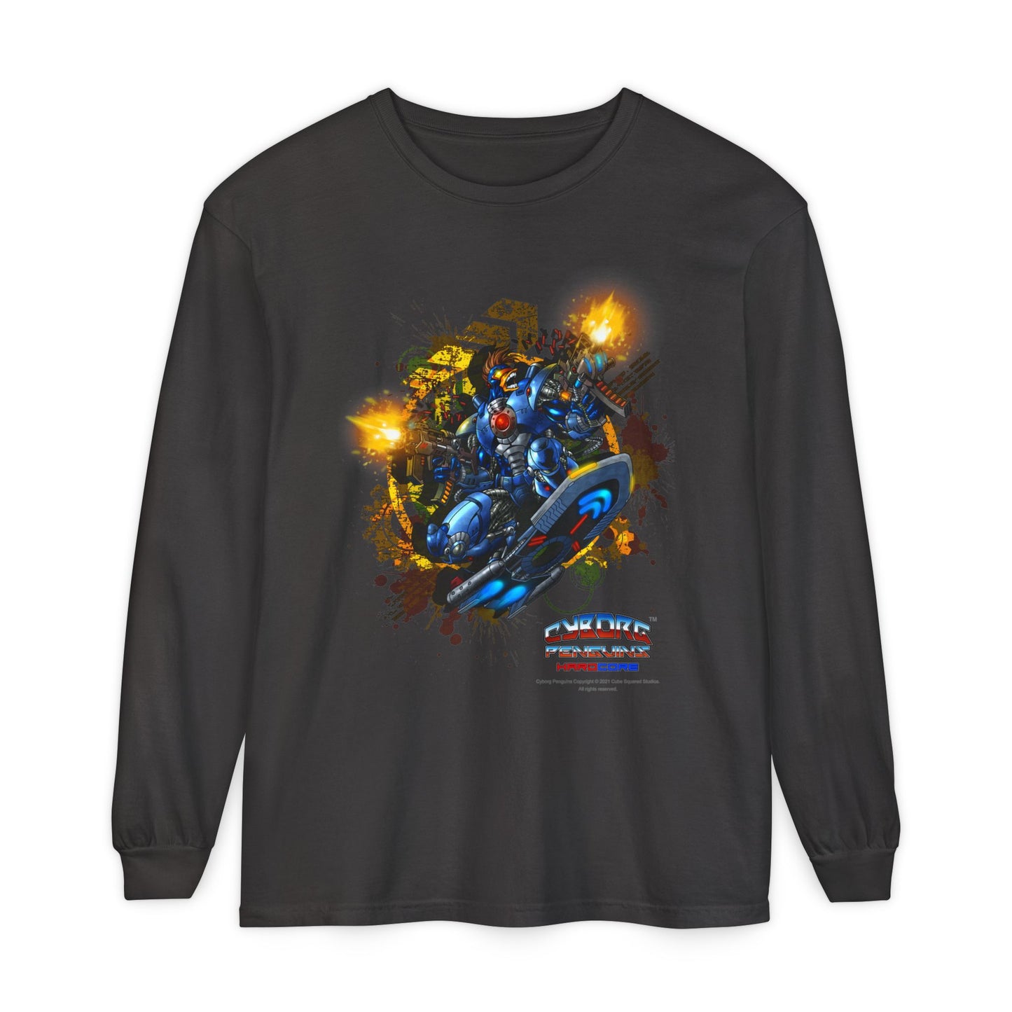 CHINSTRAP  Battle Front Long Sleeve T‑Shirt