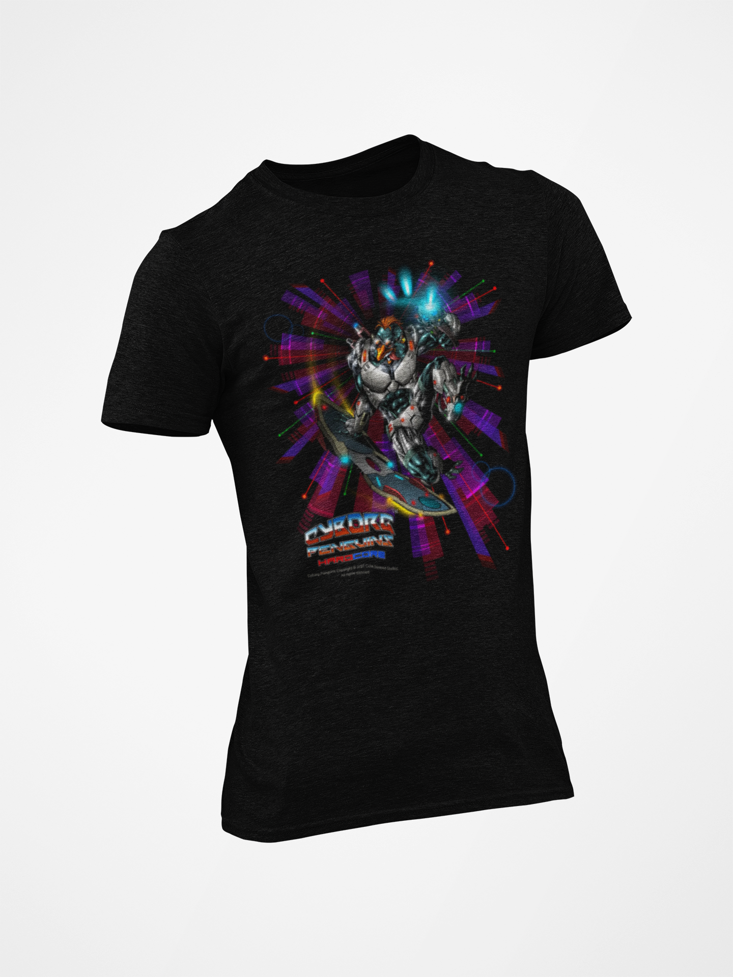 FROSTBYTE Purple haze Graphic T-Shirt — Futuristic Mecha Skateboard Tee