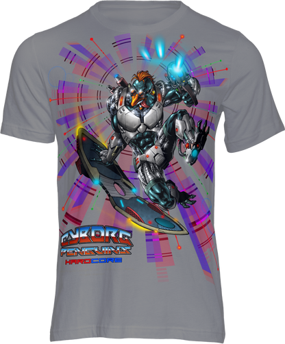 FROSTBYTE Purple haze Graphic T-Shirt — Futuristic Mecha Skateboard Tee