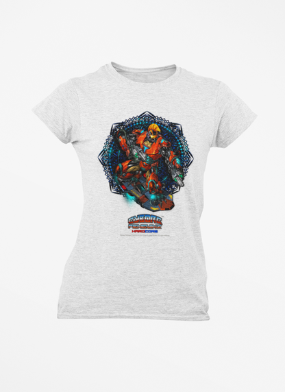 TIDALWAVE T-Shirt — Abstract Floral Geometric Graphic Tee (Bold Color Burst)