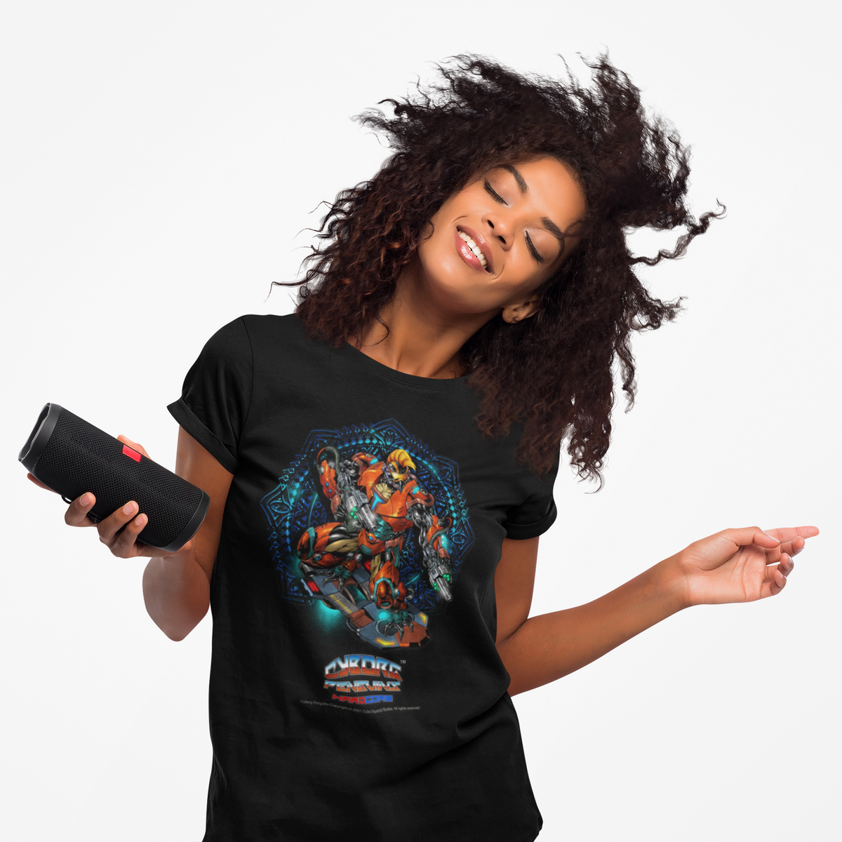 TIDALWAVE T-Shirt — Abstract Floral Geometric Graphic Tee (Bold Color Burst)