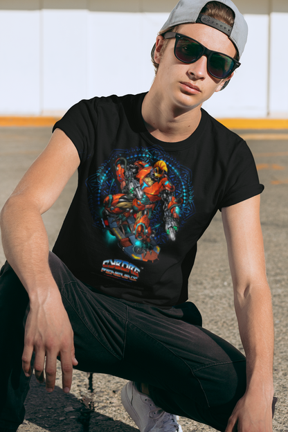 TIDALWAVE T-Shirt — Abstract Floral Geometric Graphic Tee (Bold Color Burst)