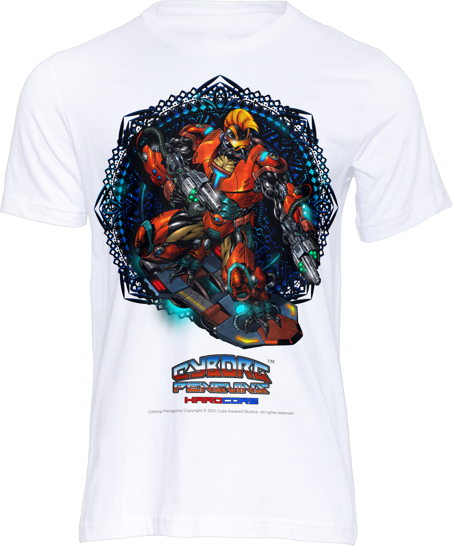 TIDALWAVE T-Shirt — Abstract Floral Geometric Graphic Tee (Bold Color Burst)