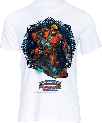 TIDALWAVE T-Shirt — Abstract Floral Geometric Graphic Tee (Bold Color Burst)