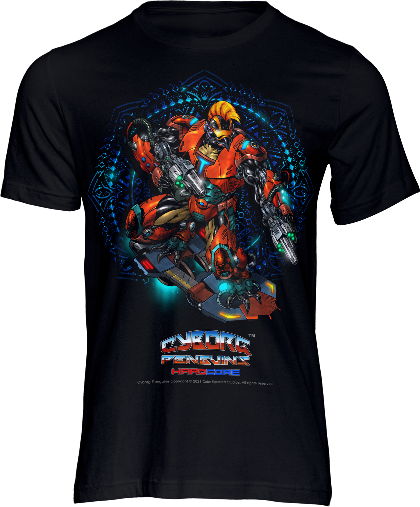 TIDALWAVE T-Shirt — Abstract Floral Geometric Graphic Tee (Bold Color Burst)