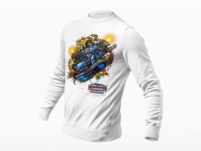 CHINSTRAP  Battle Front Long Sleeve T‑Shirt