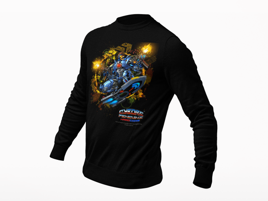 CHINSTRAP  Battle Front Long Sleeve T‑Shirt