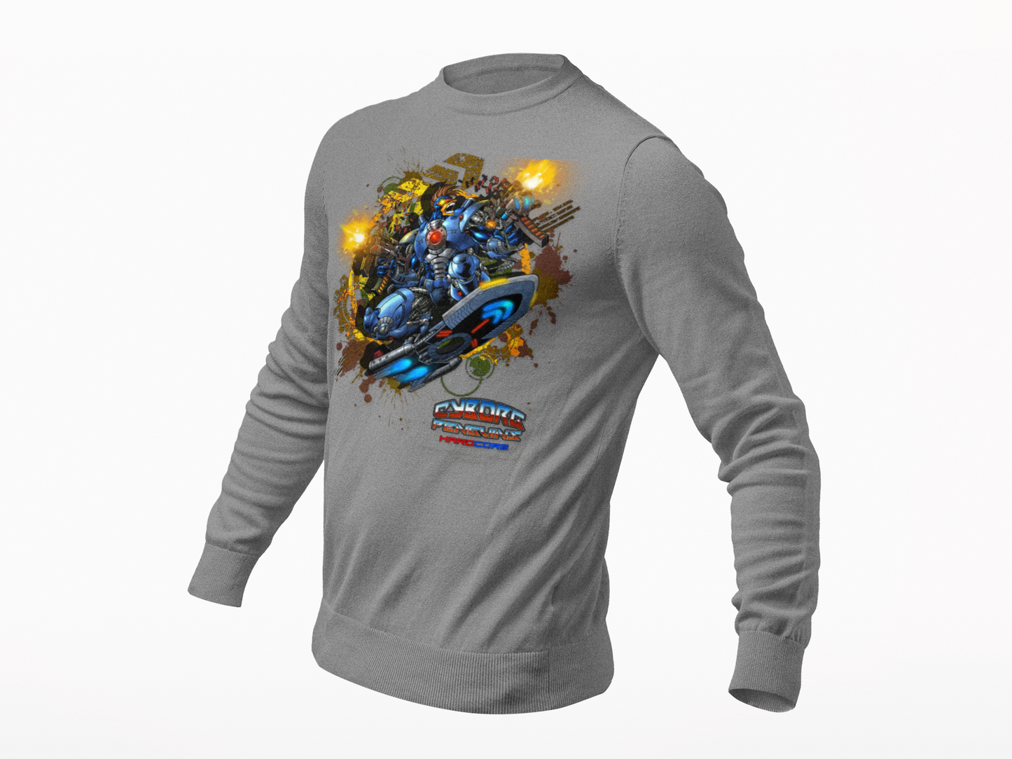 CHINSTRAP  Battle Front Long Sleeve T‑Shirt