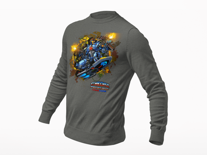 CHINSTRAP  Battle Front Long Sleeve T‑Shirt