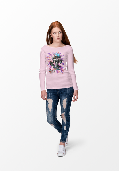 FROSTBYTE  Purple Haze Mecha Surfer Long Sleeve Tee