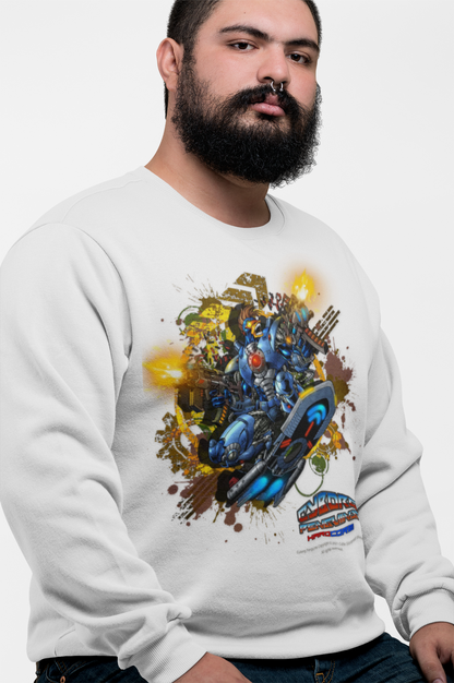 CHINSTRAP  Action Sweatshirt — Superhero City Battle Crewneck