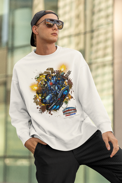 CHINSTRAP  Action Sweatshirt — Superhero City Battle Crewneck
