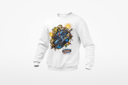 CHINSTRAP  Action Sweatshirt — Superhero City Battle Crewneck