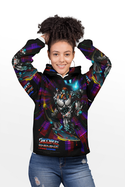 FROSTBYTE Purple Haze All-Over Print Warmup Hoodie