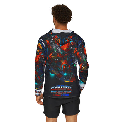 TIDALWAVE All Over Print Mech Hoodie — Cyber Warrior Graphic Warmup Hoodie