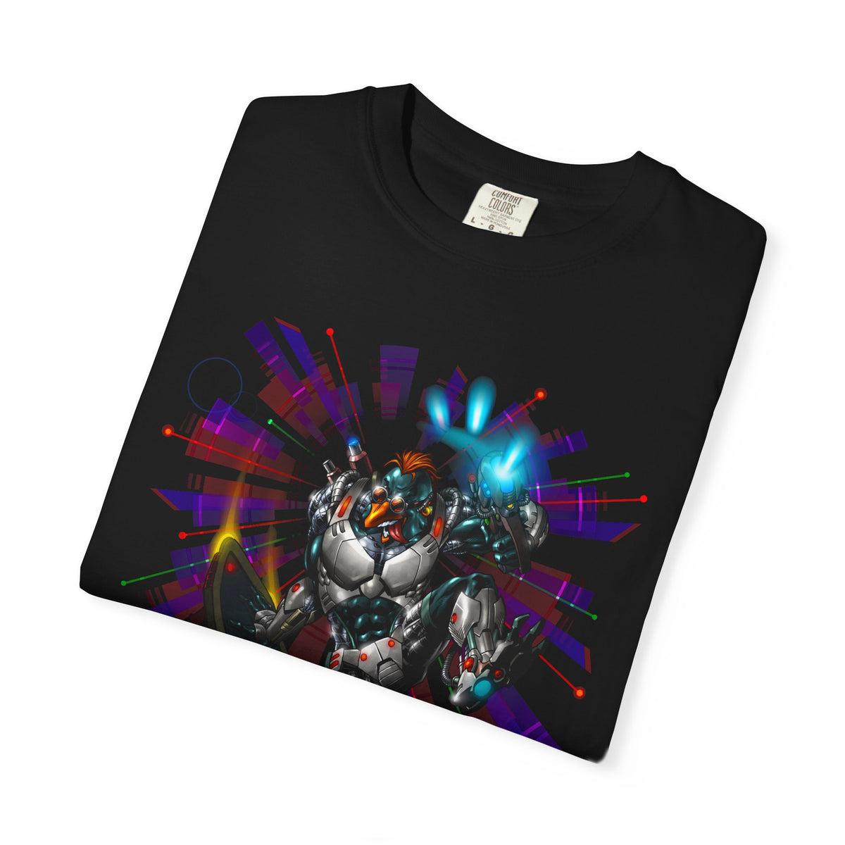 FROSTBYTE Purple haze Graphic T-Shirt — Futuristic Mecha Skateboard Tee