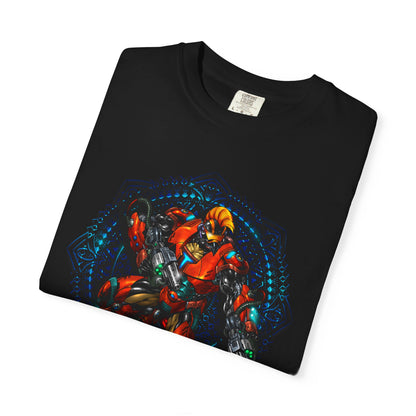 TIDALWAVE T-Shirt — Abstract Floral Geometric Graphic Tee (Bold Color Burst)