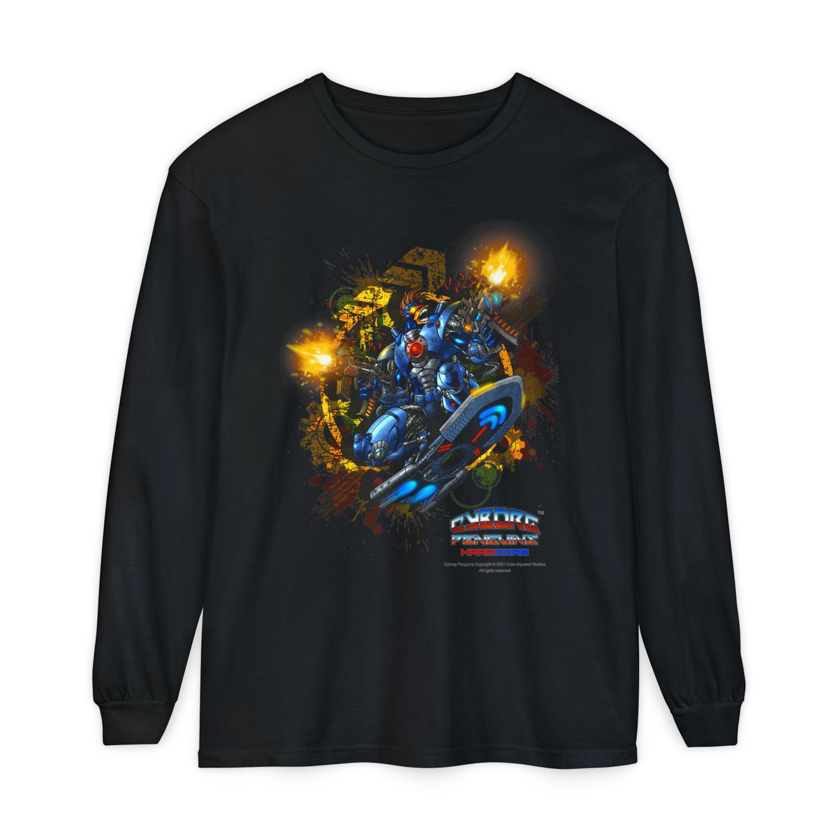 CHINSTRAP  Battle Front Long Sleeve T‑Shirt