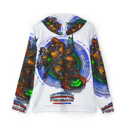IQ All Over Print Mech Warrior Graphic Hoodie