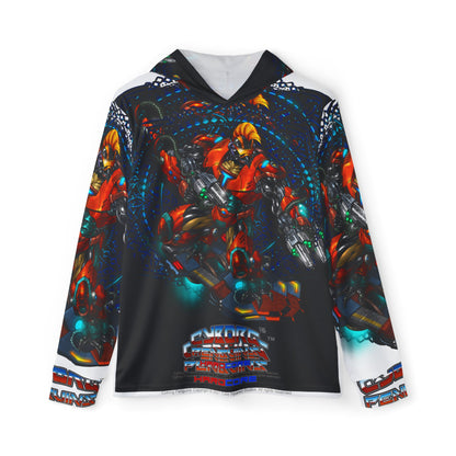 TIDALWAVE All Over Print Mech Hoodie — Cyber Warrior Graphic Warmup Hoodie