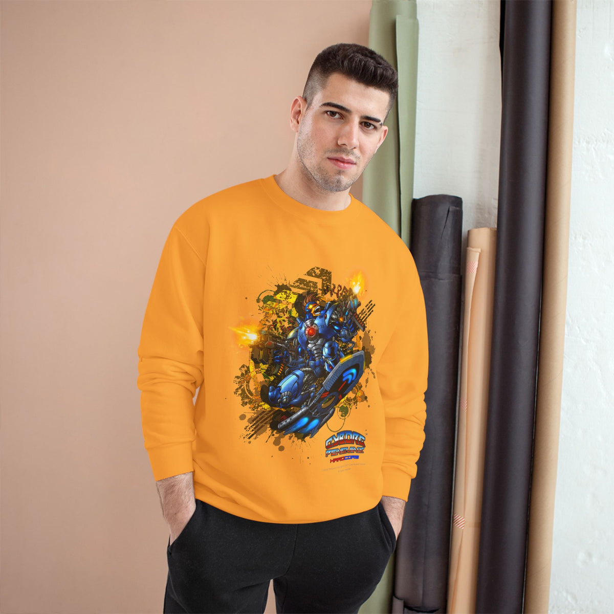 CHINSTRAP  Action Sweatshirt — Superhero City Battle Crewneck